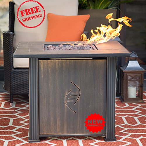 Fire PitsÂ Outdoor Fireplace Propane Gas and Outdoor Fireplace kits heater for dining outdoors Sturdy steel - easy to use Heating power up to 50000 BTUs